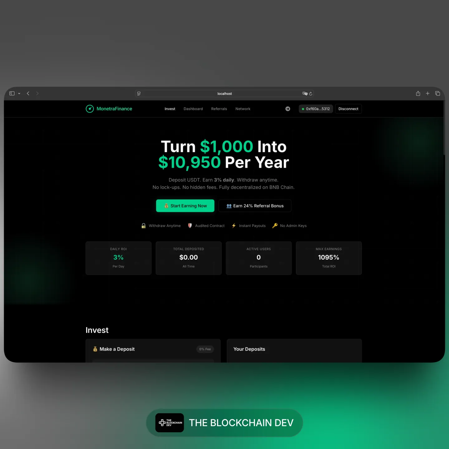 MonetraFinance (DeFi) – High-yield farming with auto-compounding