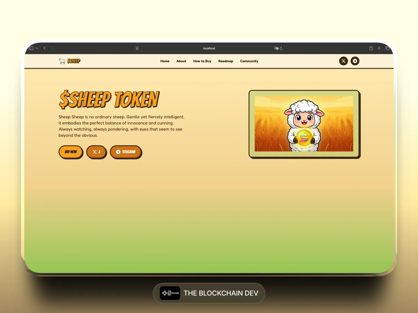 SHEEP MEME (Meme Ecosystem) – Solana meme-token website